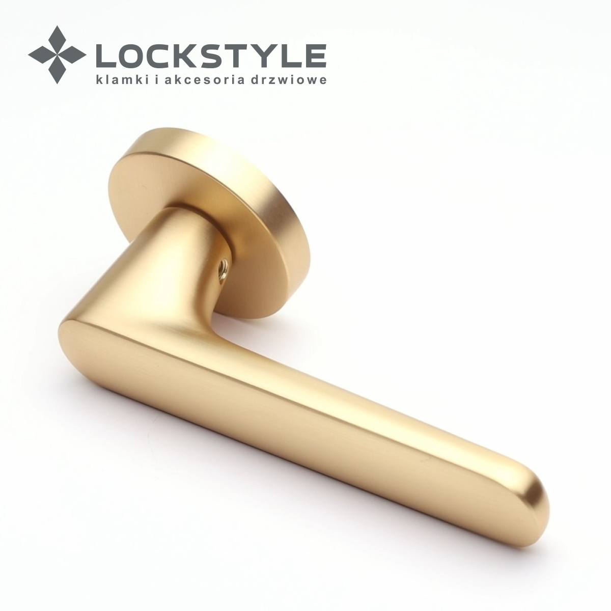 Ручки дверные LOCKSTYLE ELLIPSE ZR BB (матовое золото)